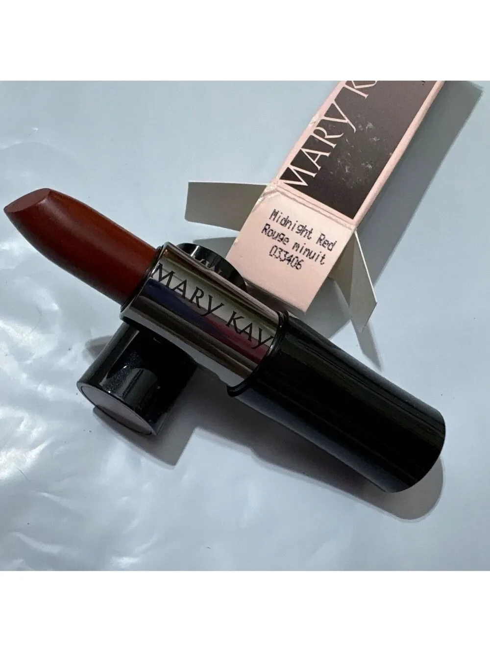 MARY KAY Creme Lipstick .13 oz. New with Box - Midnight Red 033406